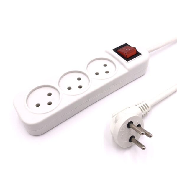 Multi-Socket 3-Outlet With On/Off Switch